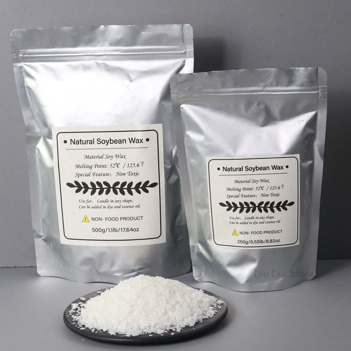 500g/1kg Natural Soy Wax Flake - Candle Supplies Bulk ulasan dan harga