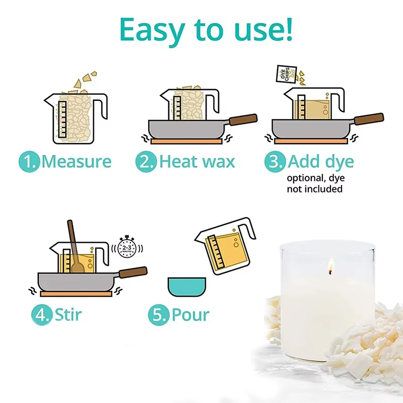 1kg/500/250/100g Pure Soy Wax  - Candle Supplies Bulk ulasan dan harga