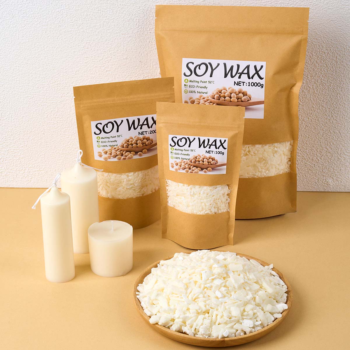1 Pounds Pure White Soy Wax Fo - Candle Supplies Bulk ulasan dan harga