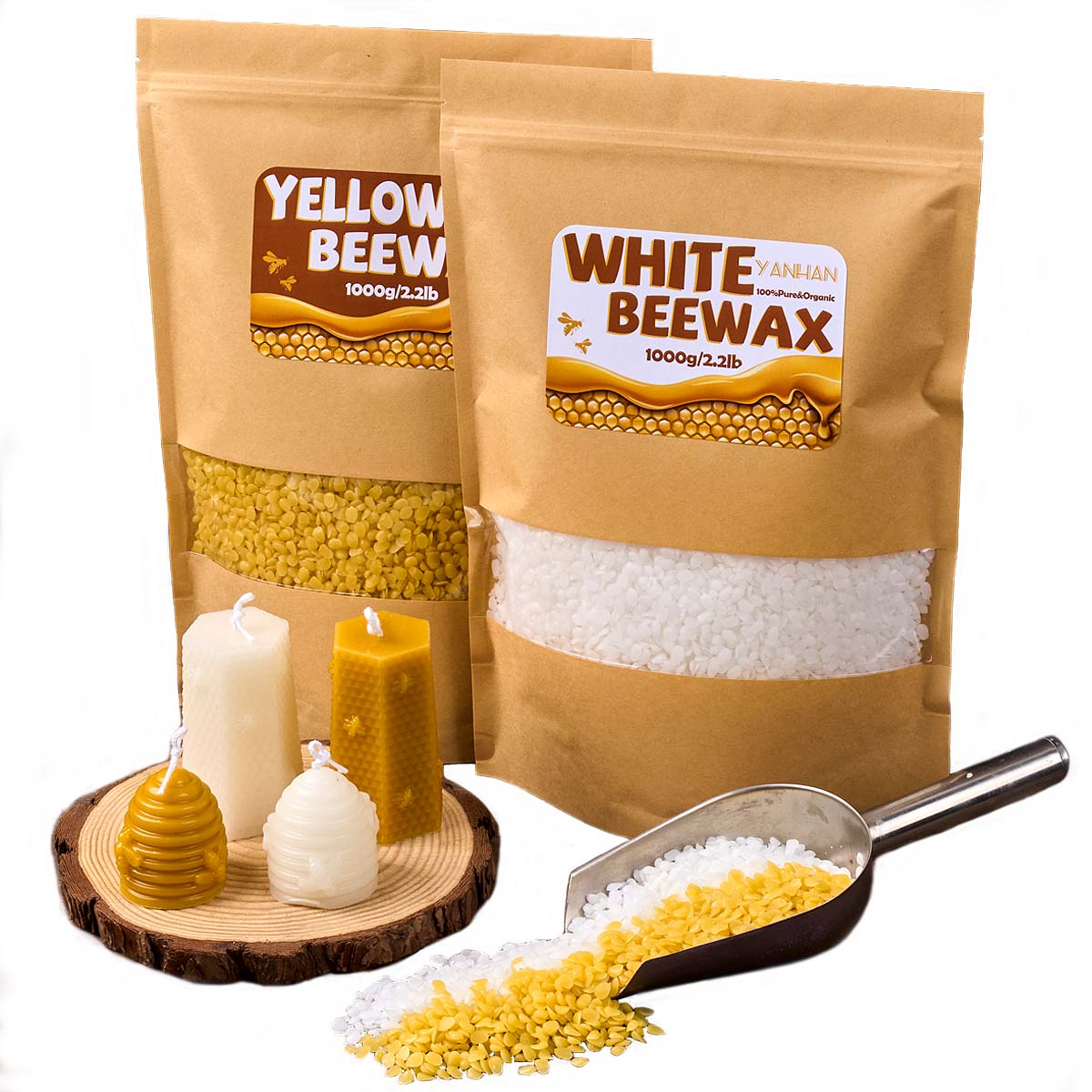 1000g Pure Natural Granular Wh - Candle Supplies Bulk ulasan dan harga